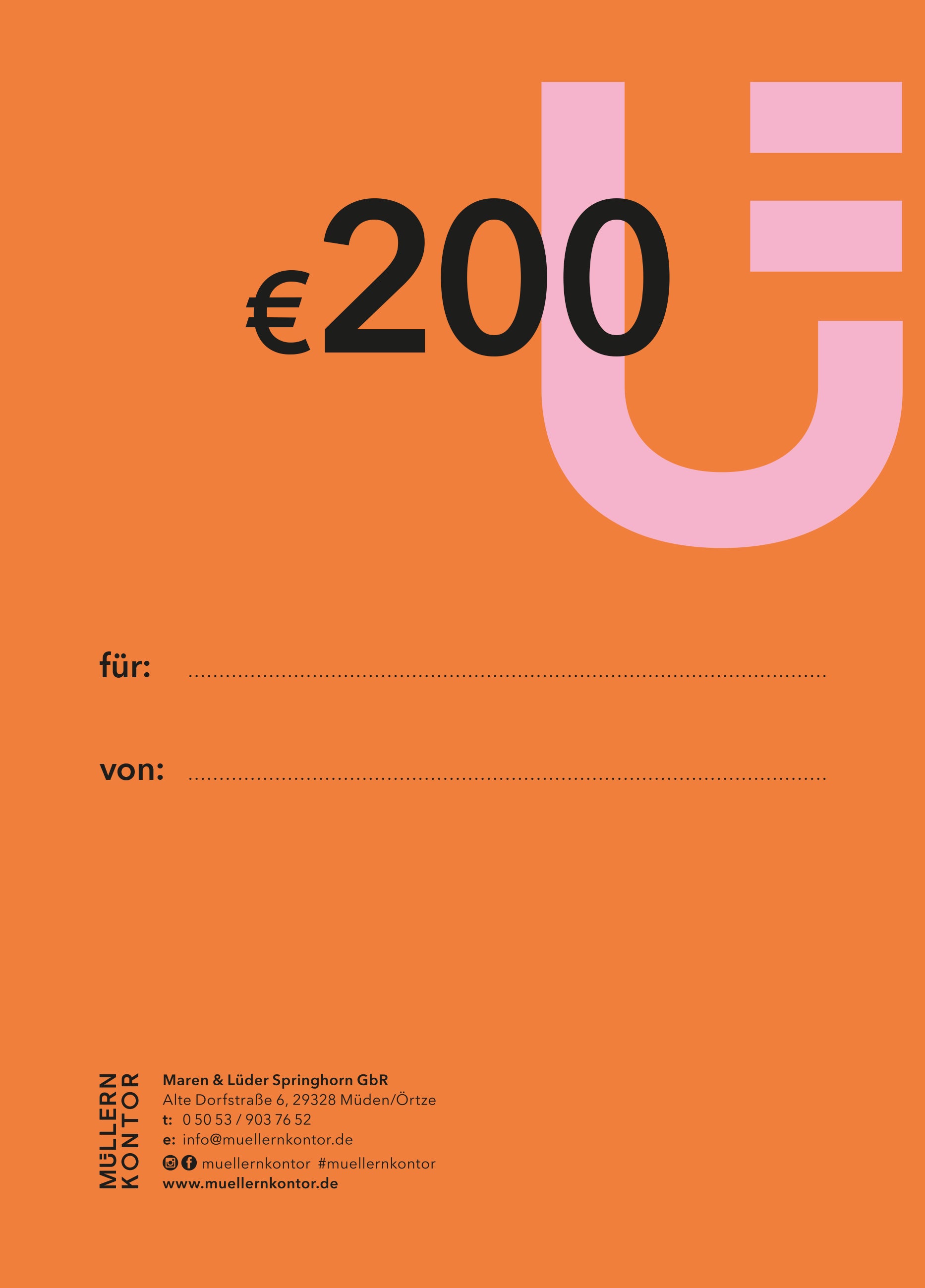 Geschenkgutschein digital